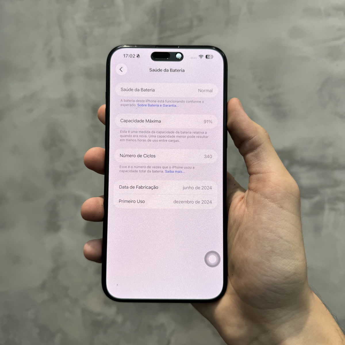 iPhone 15 Pro Max Titânio preto, foto 3
